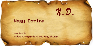 Nagy Dorina névjegykártya